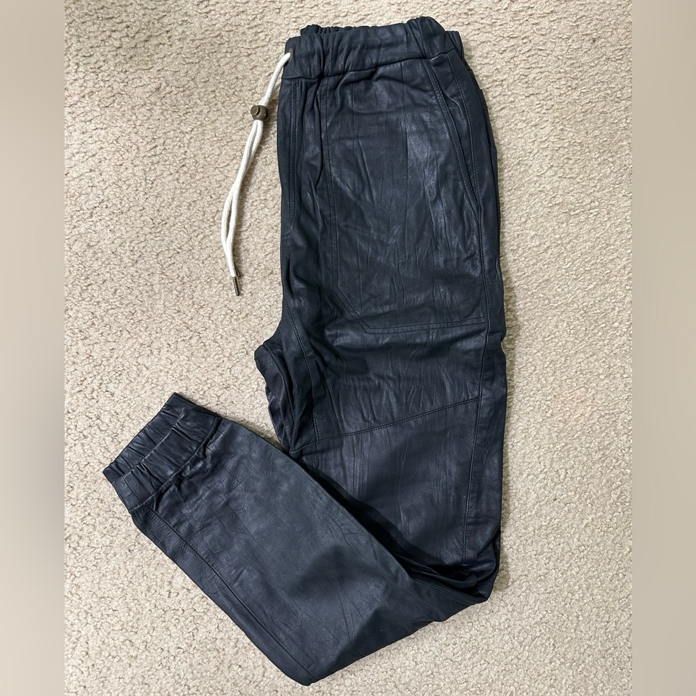 Zanerobe genuine leather Sureshot pants